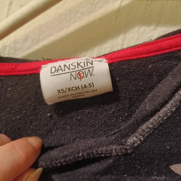 Danskin girls grey LOVE hoodie - Picture 3 of 5